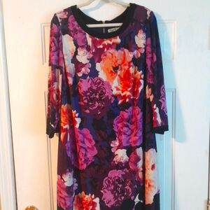 Eliza J 16W Floral Black